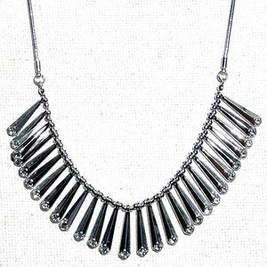 Lia Sophia Facetted Teardrop with Rhinestones Necklace